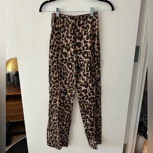 Reformation Leopard Print High-Waisted Pants 00